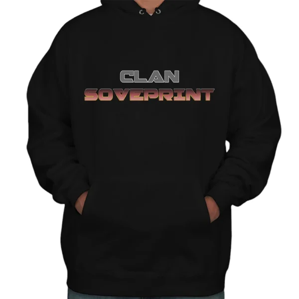 Clan Soveprint Hoodie - Black