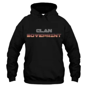 Clan Soveprint Hoodie - Black