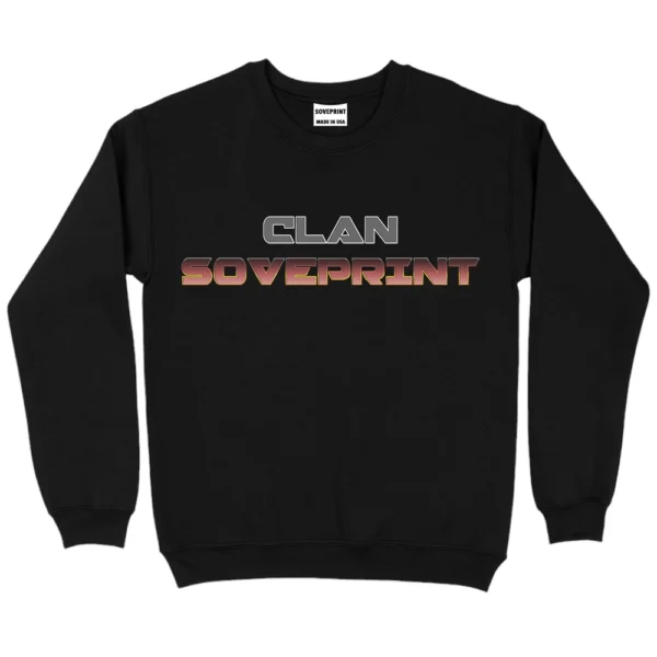 Clan Soveprint Sweatshirt - Black