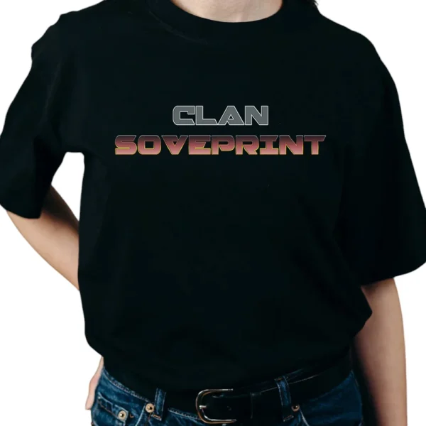 Clan Soveprint TShirt - Black