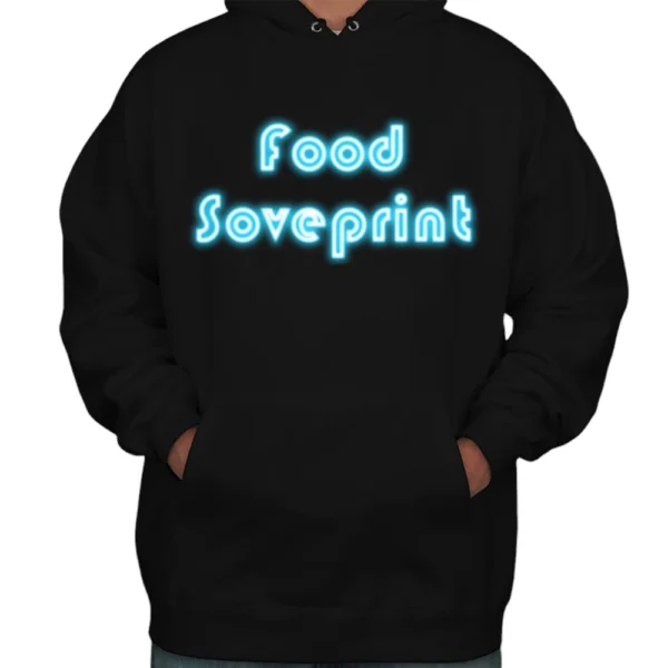 Food Soveprint Hoodie - Black