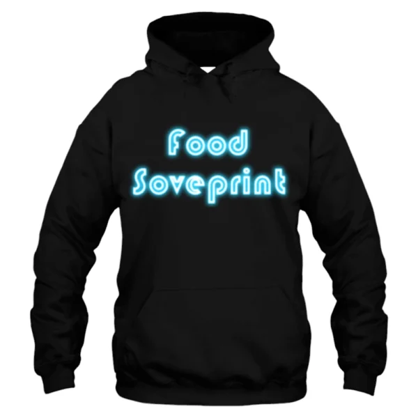 Food Soveprint Hoodie - Black