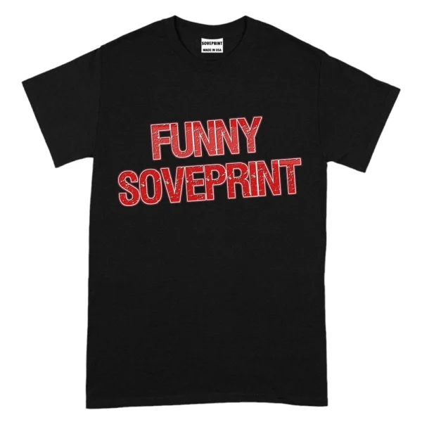 Funny Soveprint TShirt - Black