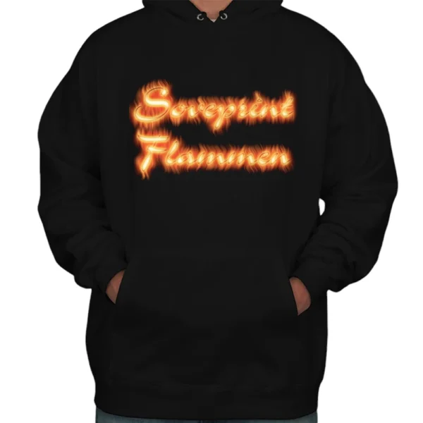 Soveprint Flammen Hoodie - Black