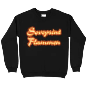 Soveprint Flammen Sweatshirt - Black