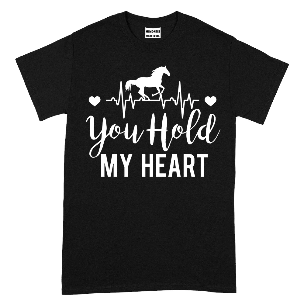 You Hold My Heart Horse TShirt - Black You Hold My Heart Horse TShirt - Black