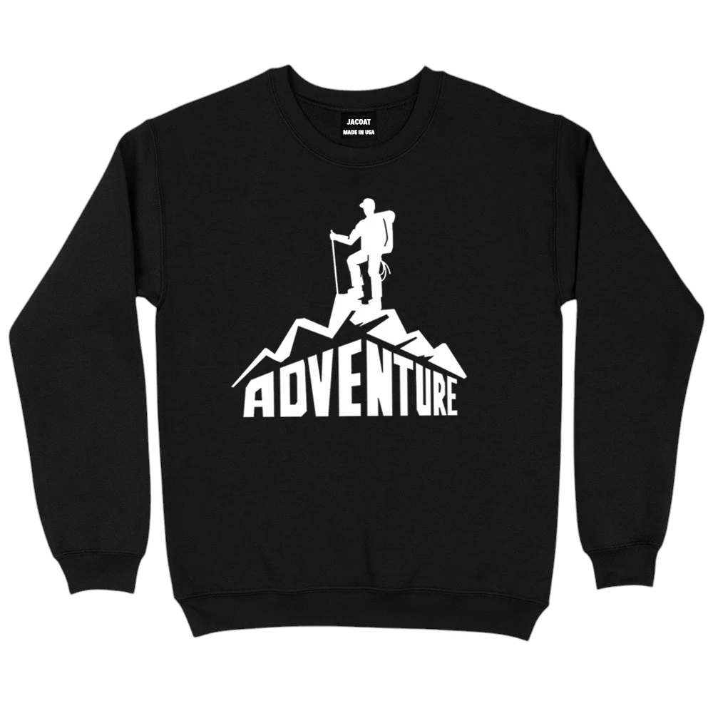 Adventure Explorer Sweatshirts - Black Adventure Explorer Sweatshirts - Black