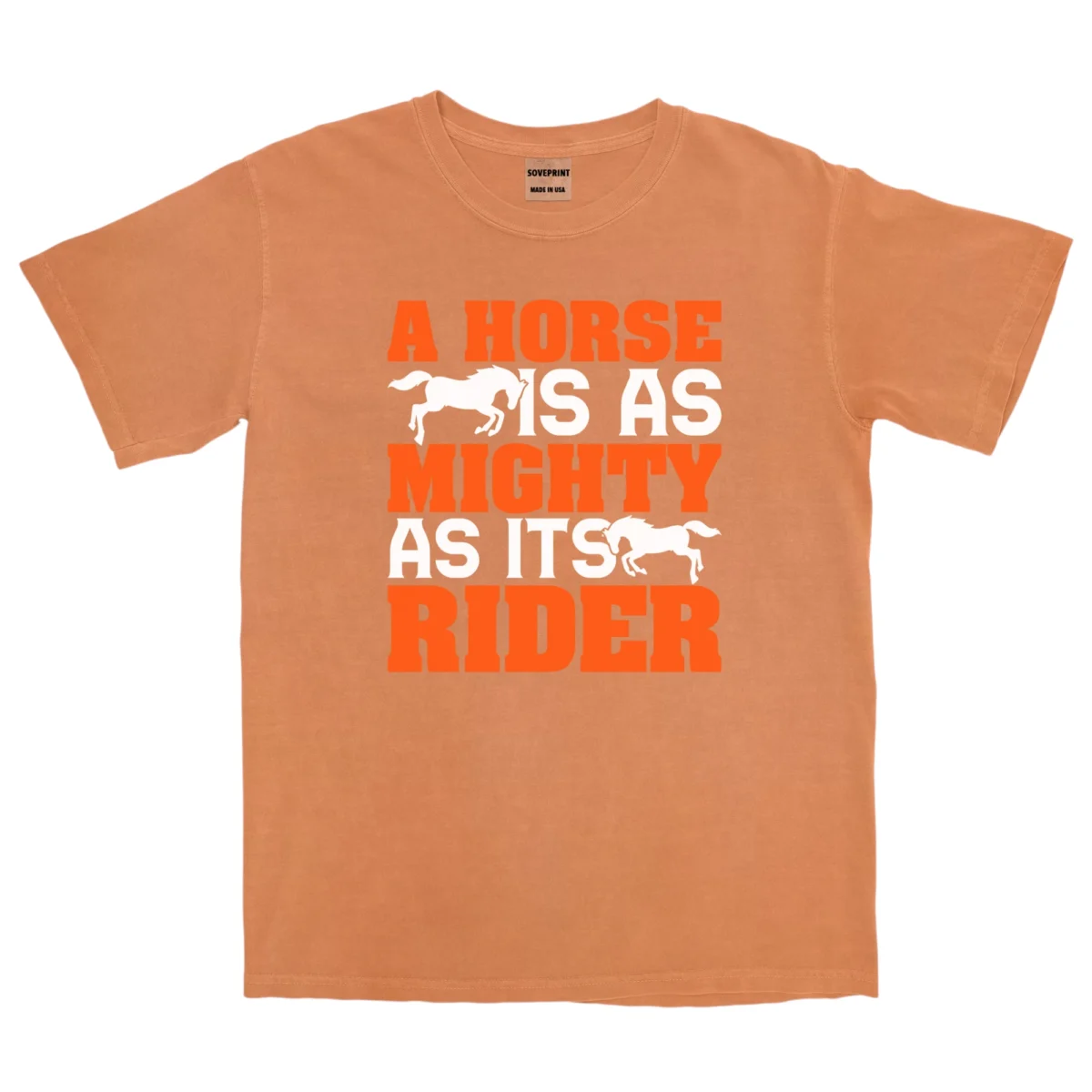 A Horse Mighty As Its Rider Unisex Comfort Colors T-shirts