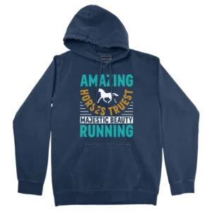 Amazing Horses Truest Majestic Beauty Running Unisex Comfort Colors Hooded Sweatshirt