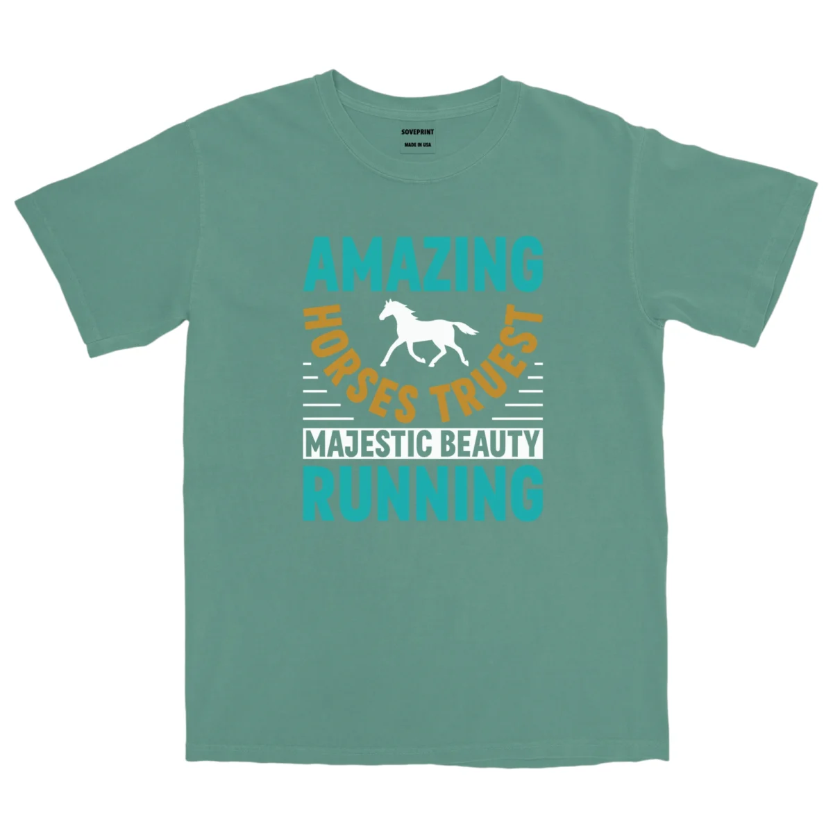 Amazing Horses Truest Majestic Beauty Running Unisex Comfort Colors T-shirts