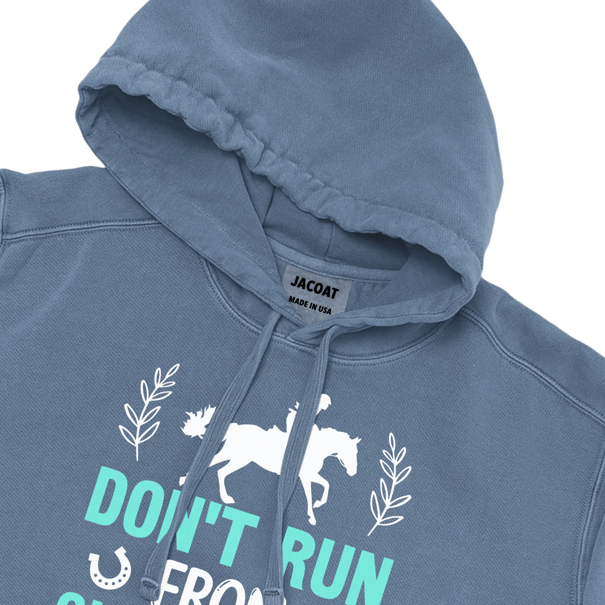 Don't Run From Challenges Jump Over Them Unisex Comfort Colors Hooded Sweatshirt Don't Run From Challenges Jump Over Them Unisex Comfort Colors Hooded Sweatshirt