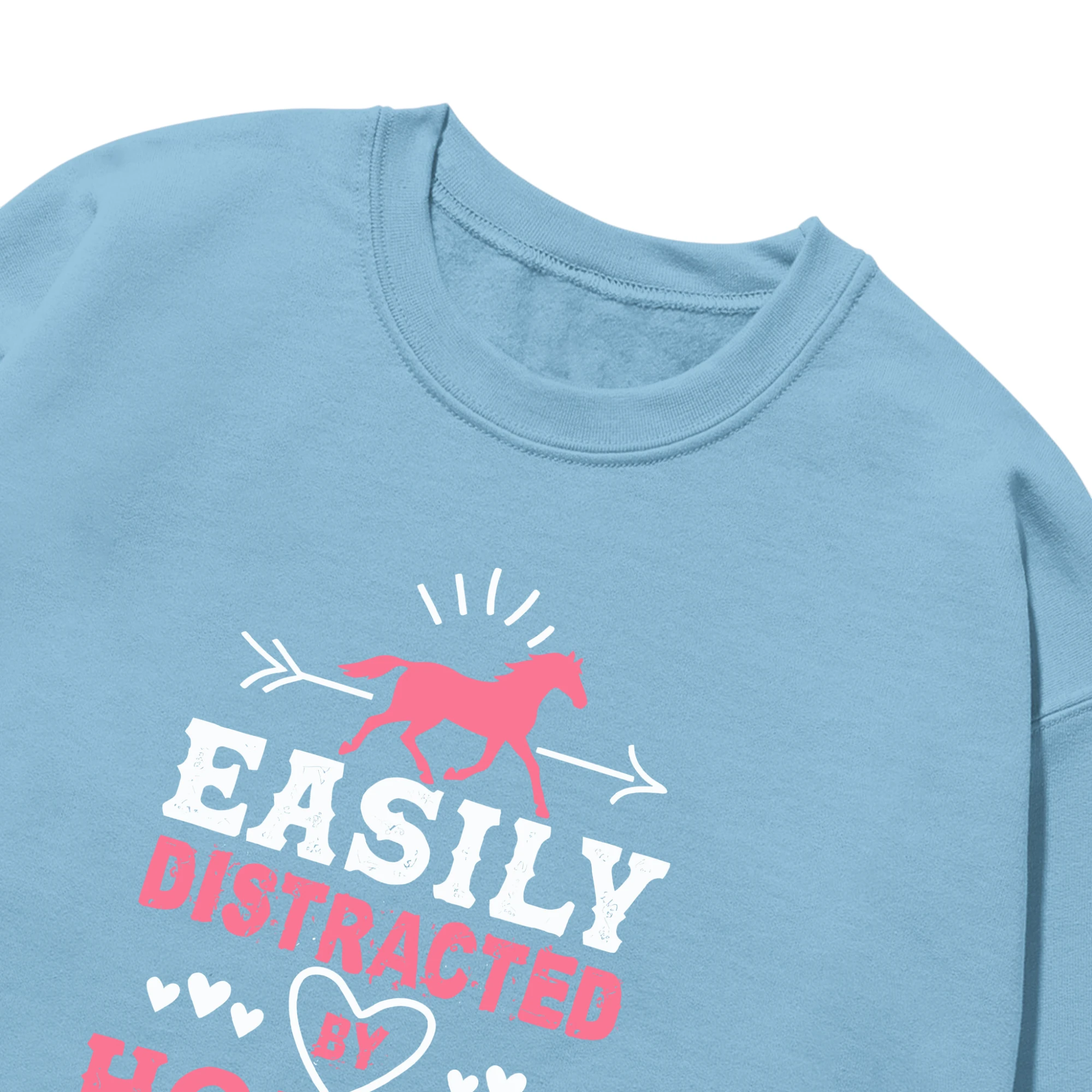 Easily Distracter By Horse Unisex Sweatshirt Easily Distracter By Horse Unisex Sweatshirt